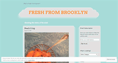 Desktop Screenshot of freshfrombrooklyn.com