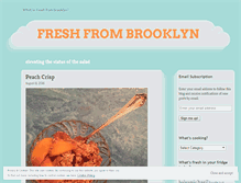 Tablet Screenshot of freshfrombrooklyn.com